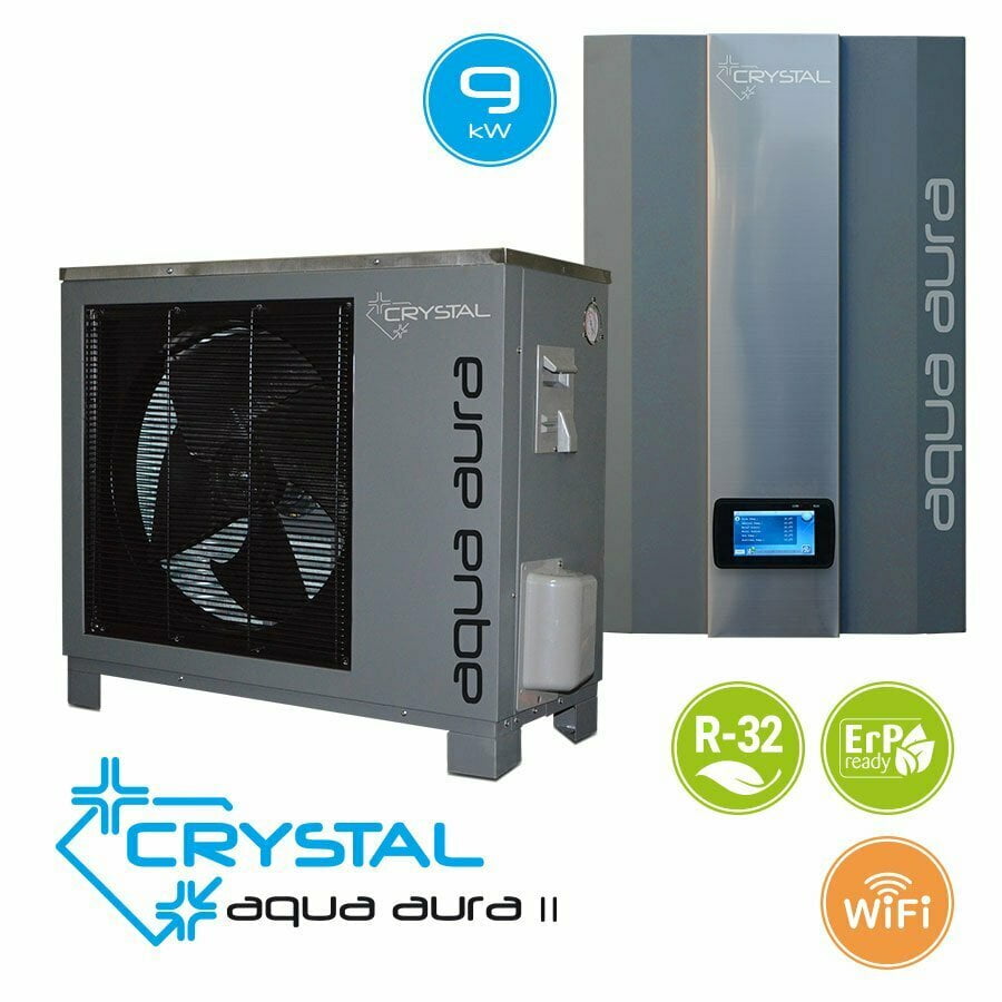 Pompa de caldura aer apa HomeFort Crystal Aqua Aura II 9kW invertor